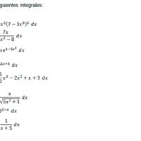 Como es el método para resolver estas integrales