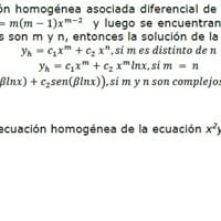Encontrar la solución de una ecuación homogénea
