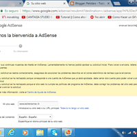 Tengo un problema al intentar validar una solicitud en adsense
