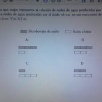 Como hago estos ejercicios: La gráfica que mejor representa la relación de moles...