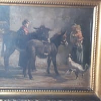 Cuadro antiguo oleo más de 100 años