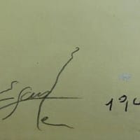 Identificar firma de un dibujo surrealista de 1943, carboncillo sobre papel