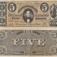 Billete Americano 5 dólares Richmond Sept 2 1861 ¿Falso verdadero?