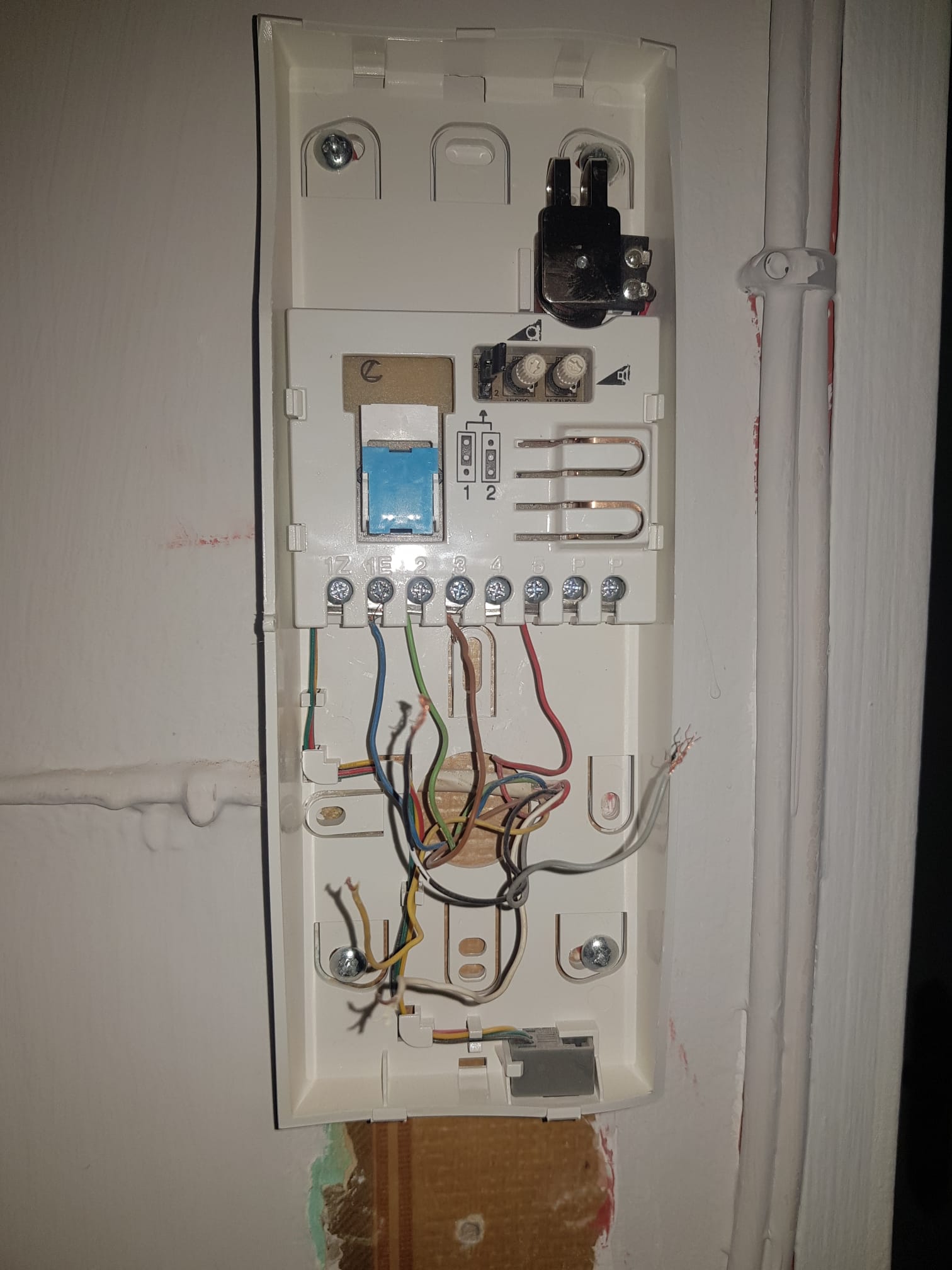 Esquema de cableado para un portero