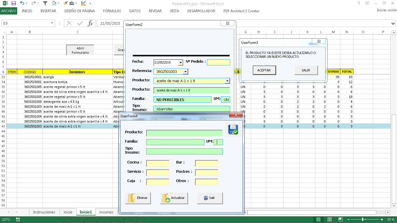 Cargar Datos De Formulario A Otro En Excel Microsoft Excel 8376