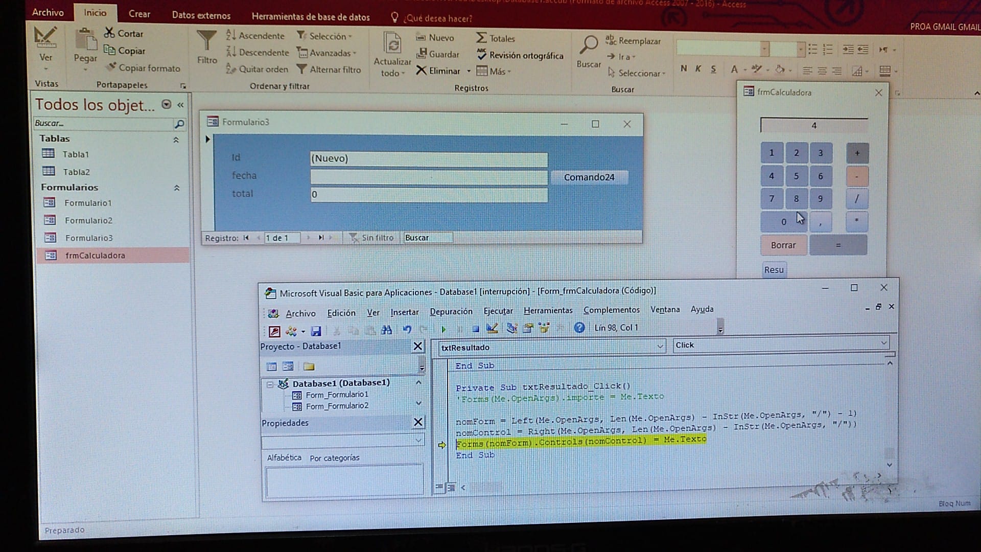 Usar un formulario de consulta vba con varios formularios Microsoft