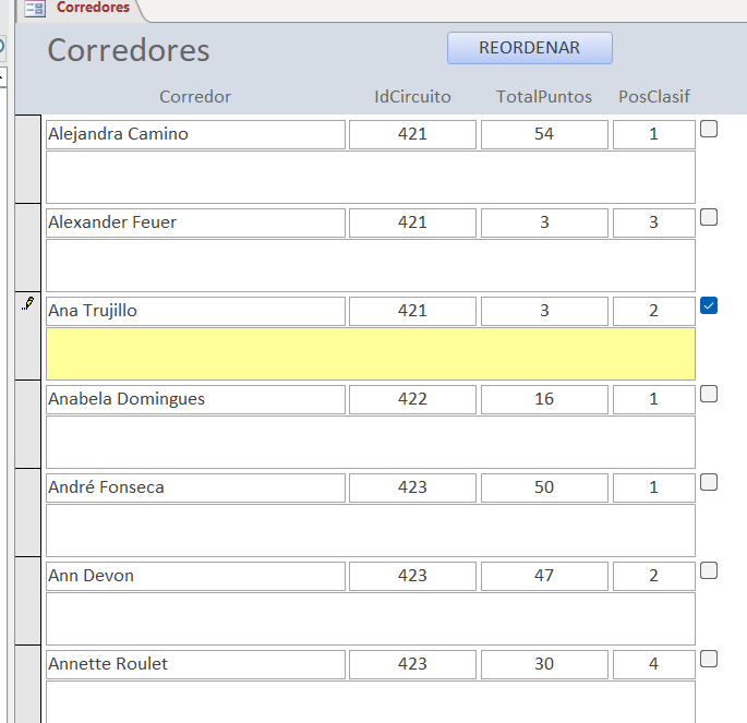 Access, subformulario, agregar linea de comentario en el registro