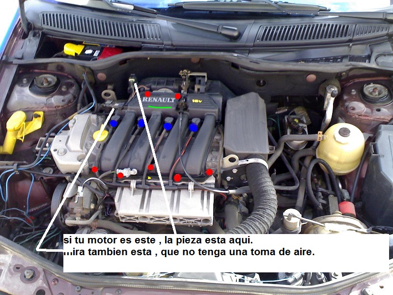 Mi megane del 96 motor 1.6 se acelera de repente a 5000 vueltas