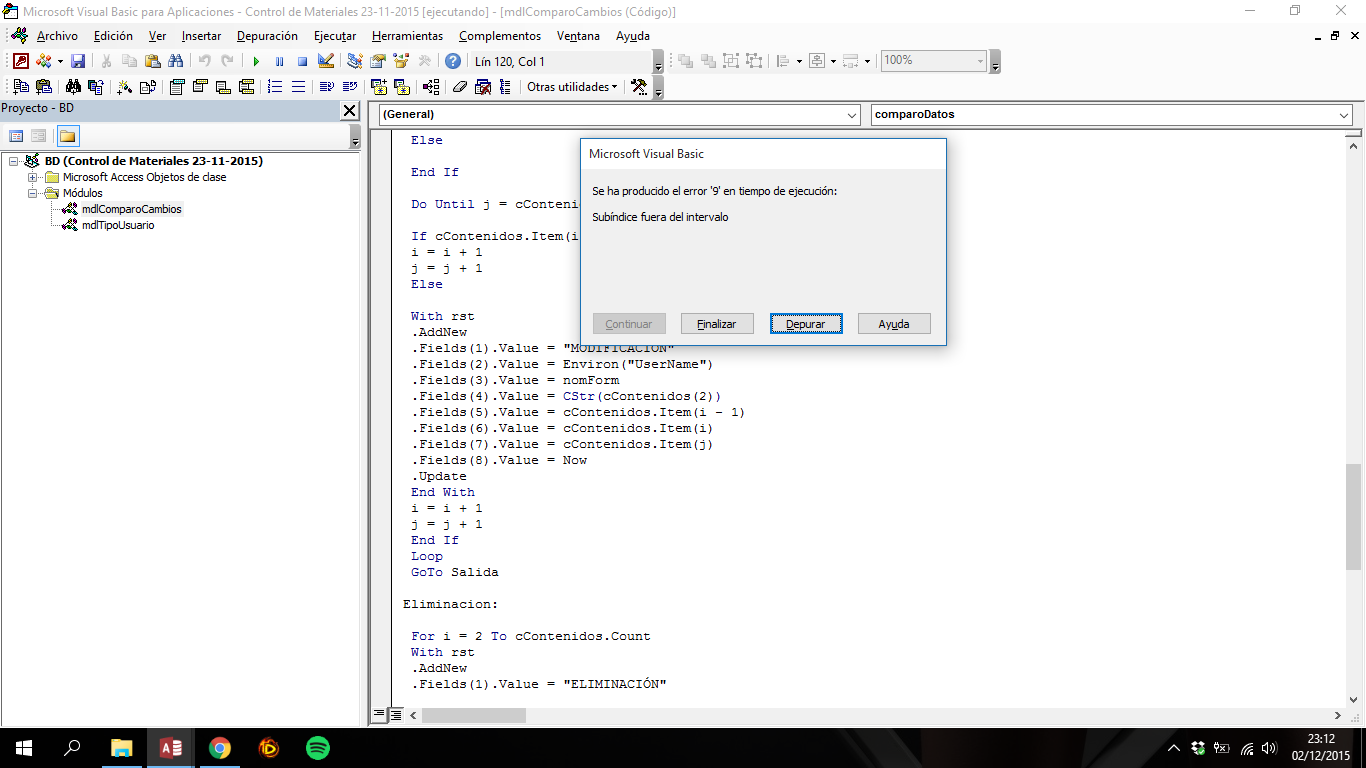 Setfocus en el primer campo de un subformulario que está como continuo