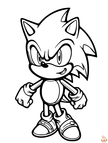 Sonic coloring pages for kids - Deportes - Todoexpertos.com