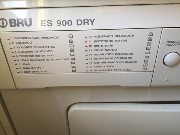 girasol romano Congelar Programa FLOT Lavadora BRU ES 900 dry - Lavadoras - Todoexpertos.com