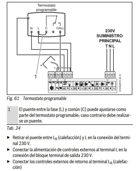 perdonar Torpe Fe ciega Instalar termostato programable en caldera Junkers Cerapur Excellence  Compact ZWB 30/32-1A - Calderas - Todoexpertos.com